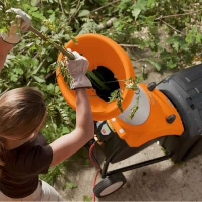 biotrituratore al lavoro